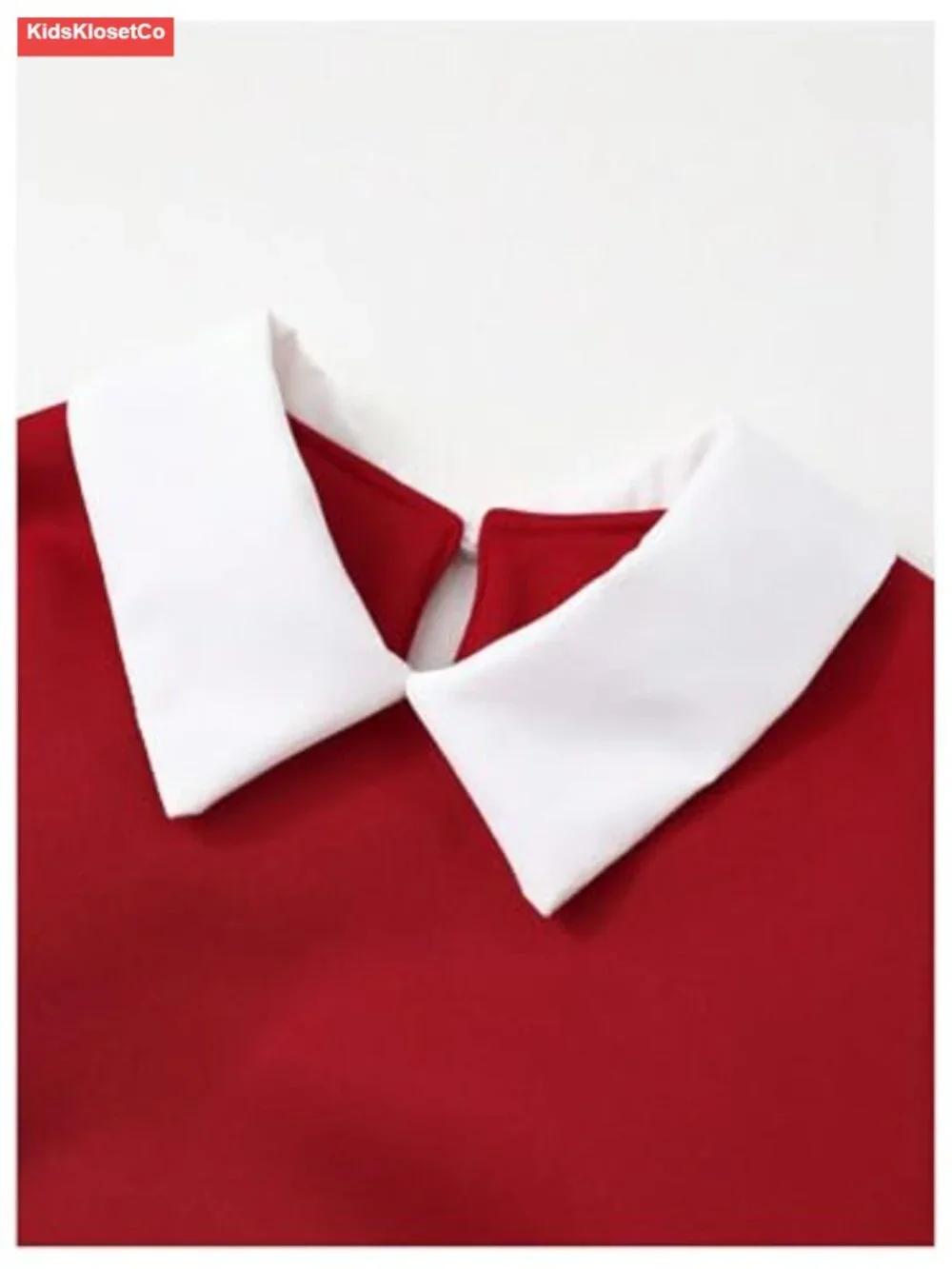 Girls Preppy 2-Piece Collared Sweatshirt & Plaid Pleated Skirt Set